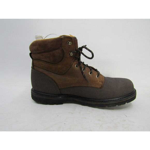 EUC Lacrosse Mens Sz 14 M Brown Leather Laces Composite Ankle Work Boots